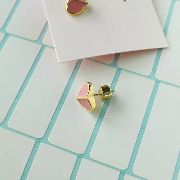 kate spade Pink Heritage Spade Small Heart Studs/NWT - Picture 5 of 11